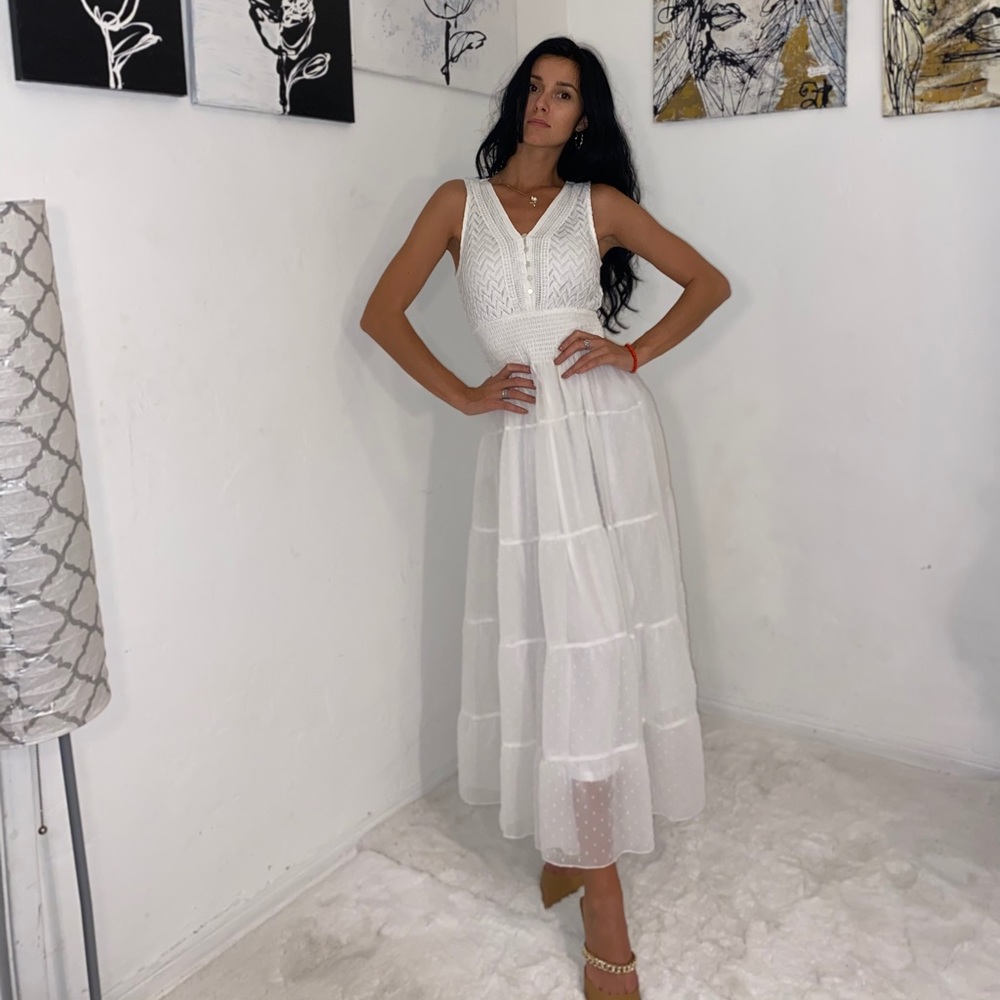 Romantic white dress